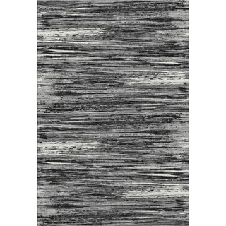 Piper Looms Mayfield Stripes AMF896 Black Machine Washable Area Rug main image