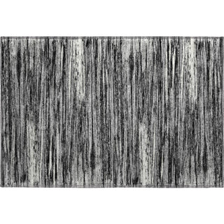 Piper Looms Mayfield Stripes AMF896 Black Machine Washable Area Rug Scatter Main Image