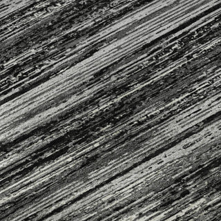 Piper Looms Mayfield Stripes AMF896 Black Machine Washable Area Rug Swatch Image