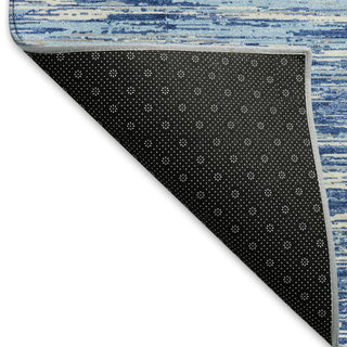 Piper Looms Mayfield Stripes AMF896 Blue Machine Washable Area Rug Backing Image