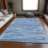 Piper Looms Mayfield Stripes AMF896 Blue Machine Washable Area Rug Lifestyle Image Feature
