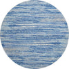 Piper Looms Mayfield Stripes AMF896 Blue Machine Washable Area Rug Round Main Image