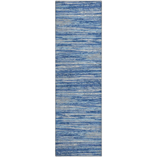 Piper Looms Mayfield Stripes AMF896 Blue Machine Washable Area Rug Runner Main Image