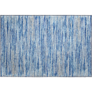 Piper Looms Mayfield Stripes AMF896 Blue Machine Washable Area Rug Scatter Main Image