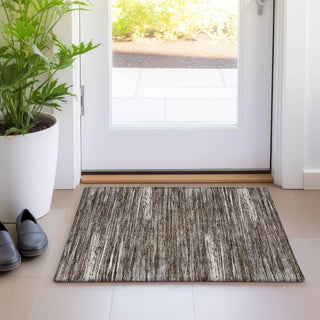 Piper Looms Mayfield Stripes AMF896 Brown Machine Washable Area Rug Scatter Lifestyle Image Feature