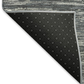 Piper Looms Mayfield Stripes AMF896 Gray Machine Washable Area Rug Backing Image