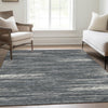 Piper Looms Mayfield Stripes AMF896 Gray Machine Washable Area Rug Lifestyle Image Feature