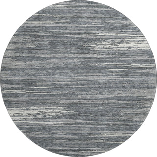 Piper Looms Mayfield Stripes AMF896 Gray Machine Washable Area Rug Round Main Image
