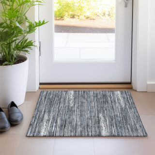 Piper Looms Mayfield Stripes AMF896 Gray Machine Washable Area Rug Scatter Lifestyle Image Feature