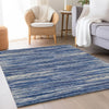 Piper Looms Mayfield Stripes AMF896 Navy Machine Washable Area Rug Lifestyle Image Feature