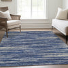 Piper Looms Mayfield Stripes AMF896 Navy Machine Washable Area Rug Lifestyle Image Feature