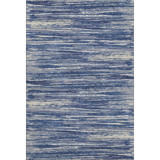 Piper Looms Mayfield Stripes AMF896 Navy Machine Washable Area Rug main image