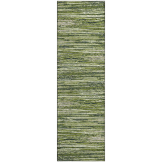 Piper Looms Mayfield Stripes AMF896 Olive Machine Washable Area Rug Runner Main Image