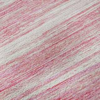 Piper Looms Mayfield Stripes AMF896 Pink Machine Washable Area Rug Swatch Image