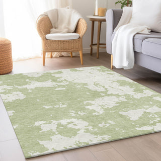 Piper Looms Mayfield Modern AMF897 Aloe Machine Washable Area Rug Lifestyle Image Feature