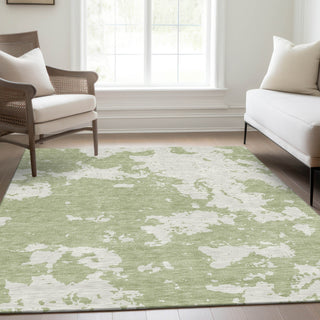 Piper Looms Mayfield Modern AMF897 Aloe Machine Washable Area Rug Lifestyle Image Feature