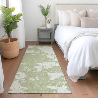 Piper Looms Mayfield Modern AMF897 Aloe Machine Washable Area Rug Runner Lifestyle Image Feature