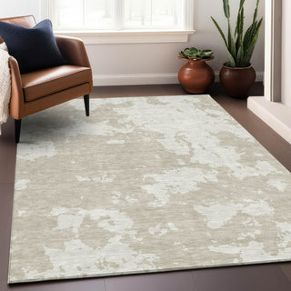Piper Looms Mayfield Modern AMF897 Beige Machine Washable Area Rug Lifestyle Image Feature