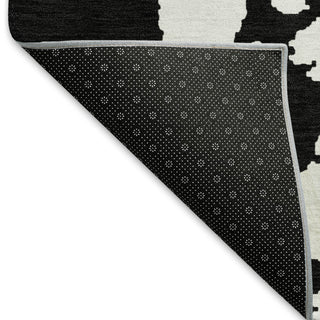 Piper Looms Mayfield Modern AMF897 Black Machine Washable Area Rug Backing Image