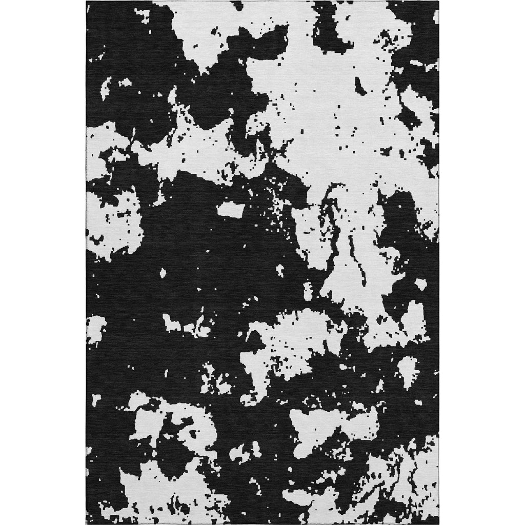 Piper Looms Mayfield Modern AMF897 Black Machine Washable Area Rug main image