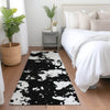 Piper Looms Mayfield Modern AMF897 Black Machine Washable Area Rug Runner Lifestyle Image Feature
