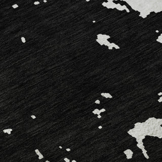Piper Looms Mayfield Modern AMF897 Black Machine Washable Area Rug Swatch Image