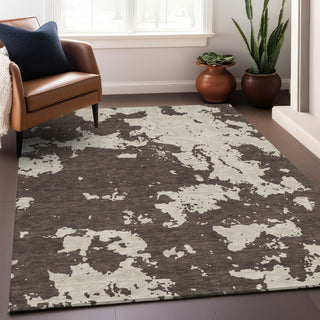 Piper Looms Mayfield Modern AMF897 Brown Machine Washable Area Rug Lifestyle Image Feature