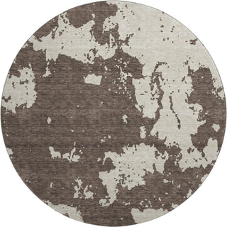 Piper Looms Mayfield Modern AMF897 Brown Machine Washable Area Rug Round Main Image
