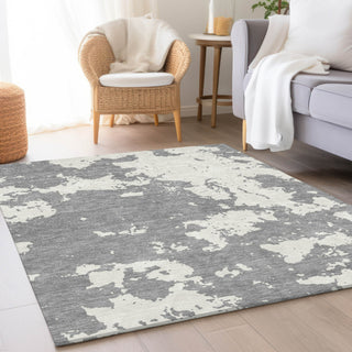 Piper Looms Mayfield Modern AMF897 Gray Machine Washable Area Rug Lifestyle Image Feature