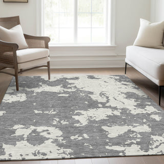 Piper Looms Mayfield Modern AMF897 Gray Machine Washable Area Rug Lifestyle Image Feature