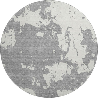 Piper Looms Mayfield Modern AMF897 Gray Machine Washable Area Rug Round Main Image