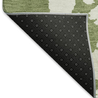 Piper Looms Mayfield Modern AMF897 Green Machine Washable Area Rug Backing Image