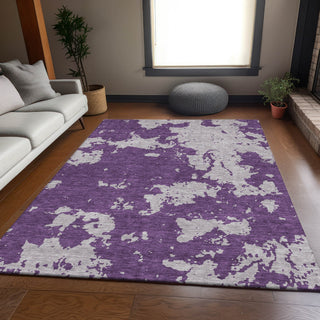 Piper Looms Mayfield Modern AMF897 Purple Machine Washable Area Rug Lifestyle Image Feature