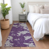 Piper Looms Mayfield Modern AMF897 Purple Machine Washable Area Rug Runner Lifestyle Image Feature
