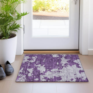 Piper Looms Mayfield Modern AMF897 Purple Machine Washable Area Rug Scatter Lifestyle Image Feature