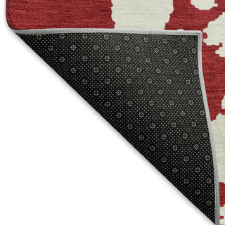 Piper Looms Mayfield Modern AMF897 Red Machine Washable Area Rug Backing Image