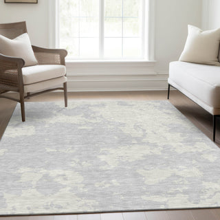 Piper Looms Mayfield Modern AMF897 Silver Machine Washable Area Rug Lifestyle Image Feature