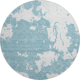 Piper Looms Mayfield Modern AMF897 Sky Machine Washable Area Rug Round Main Image