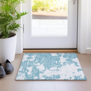 Piper Looms Mayfield Modern AMF897 Sky Machine Washable Area Rug Scatter Lifestyle Image Feature