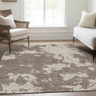 Piper Looms Mayfield Modern AMF897 Taupe Machine Washable Area Rug Lifestyle Image Feature