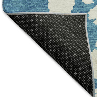 Piper Looms Mayfield Modern AMF897 Teal Machine Washable Area Rug Backing Image