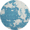 Piper Looms Mayfield Modern AMF897 Teal Machine Washable Area Rug Round Main Image