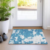 Piper Looms Mayfield Modern AMF897 Teal Machine Washable Area Rug Scatter Lifestyle Image Feature