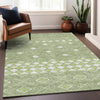 Piper Looms Mayfield Diamonds AMF898 Aloe Machine Washable Area Rug Lifestyle Image Feature