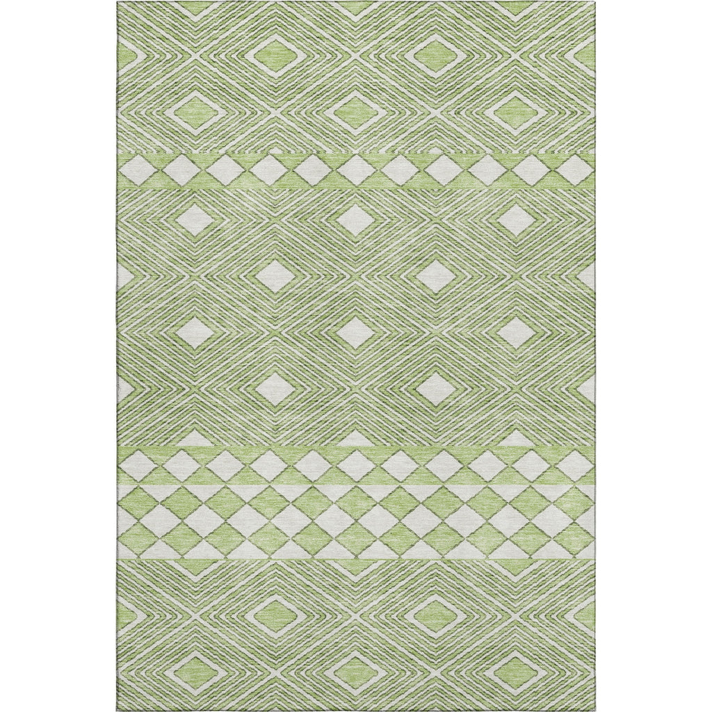 Piper Looms Mayfield Diamonds AMF898 Aloe Machine Washable Area Rug main image