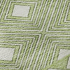 Piper Looms Mayfield Diamonds AMF898 Aloe Machine Washable Area Rug Swatch Image