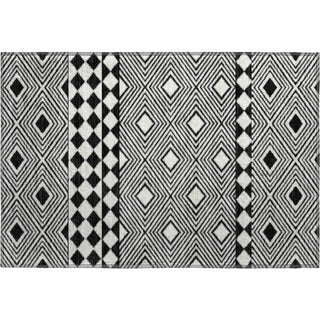 Piper Looms Mayfield Diamonds AMF898 Black Machine Washable Area Rug Scatter Main Image