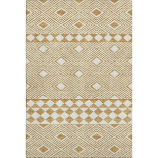Piper Looms Mayfield Diamonds AMF898 Gold Machine Washable Area Rug main image