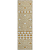 Piper Looms Mayfield Diamonds AMF898 Gold Machine Washable Area Rug Runner Main Image