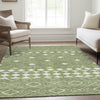 Piper Looms Mayfield Diamonds AMF898 Green Machine Washable Area Rug Lifestyle Image Feature